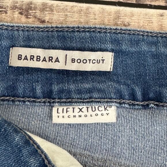 NYDJ Women's 8 Barbara Bootcut Jeans Lift Tuck Stretch Light Wash Patches - Picture 7 of 14